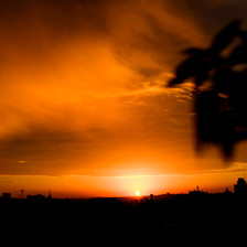 The sun rises over Gaza