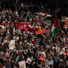 A large pro-Palestine demonstration