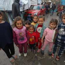 A group of children in Gaza