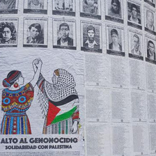 posters in solidarity with Gaza