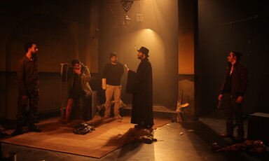 A scene from the Freedom Theatre play The Siege, which tours the UK throughout May and June 2015.