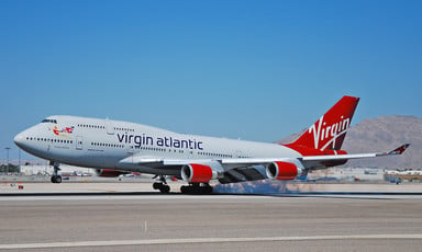 Photo of Virgin Atlantic jet sitting on an airport tarmac