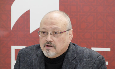 Portrait of Jamal Khashoggi. 