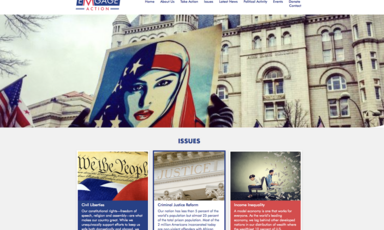Screenshot of a website