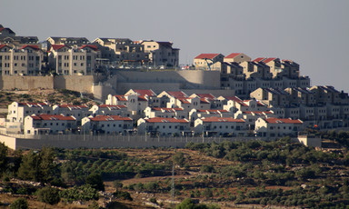Apartment buildings and houses on a mountainside