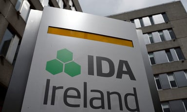 A sign reading IDA Ireland beside a building 