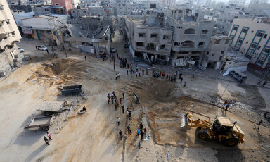 Many buildings, some of which have been badly damaged