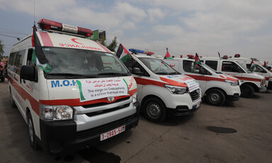 Ambulances parked up