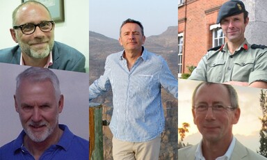 Collage of five men