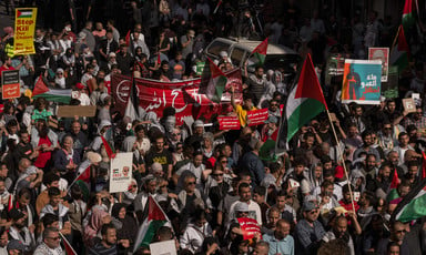 A large pro-Palestine demonstration