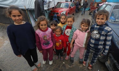 A group of children in Gaza