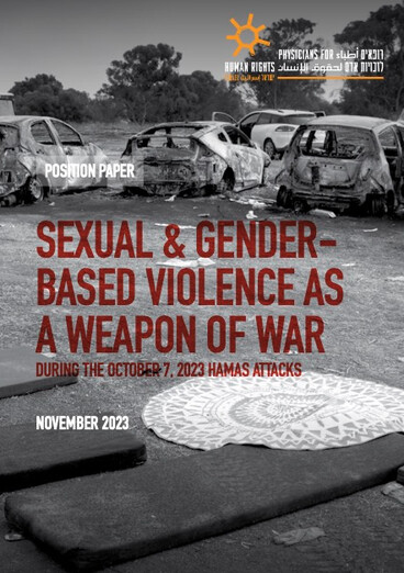 Screenshot of cover of report on alleged sexual violence