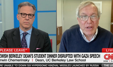 Screenshot from CNN shows host Jake Tapper and Erwin Chemerinsky