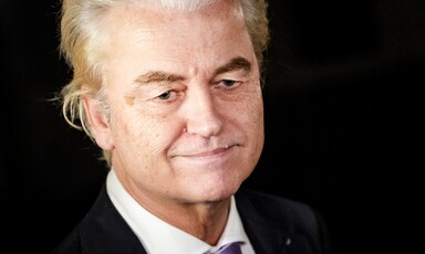 Dutch politician Geert Wilders wearing a suit 