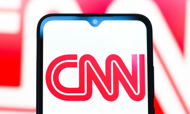 CNN logo displayed on a smartphone